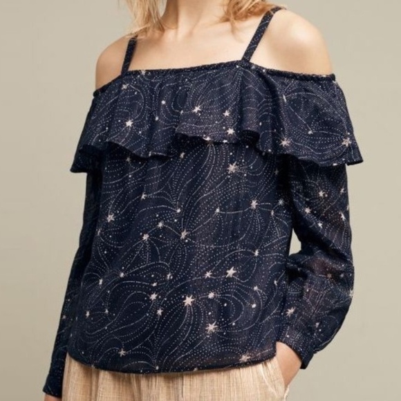 Anthropologie Tops - NWT ANTHROPOLOGIE STARLIT OFF THE SHOULDER TOP